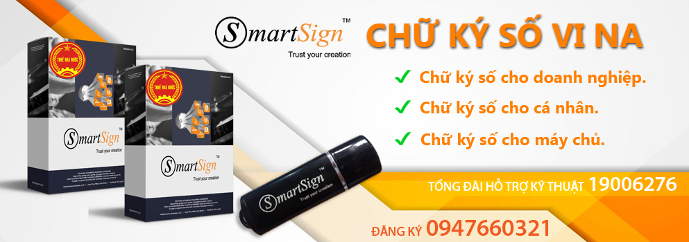 Gia hạn chữ ký số Vina-CA (SmartSign)